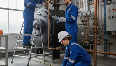 Memphis, TN plumber repairing a boiler for reliable home heating service