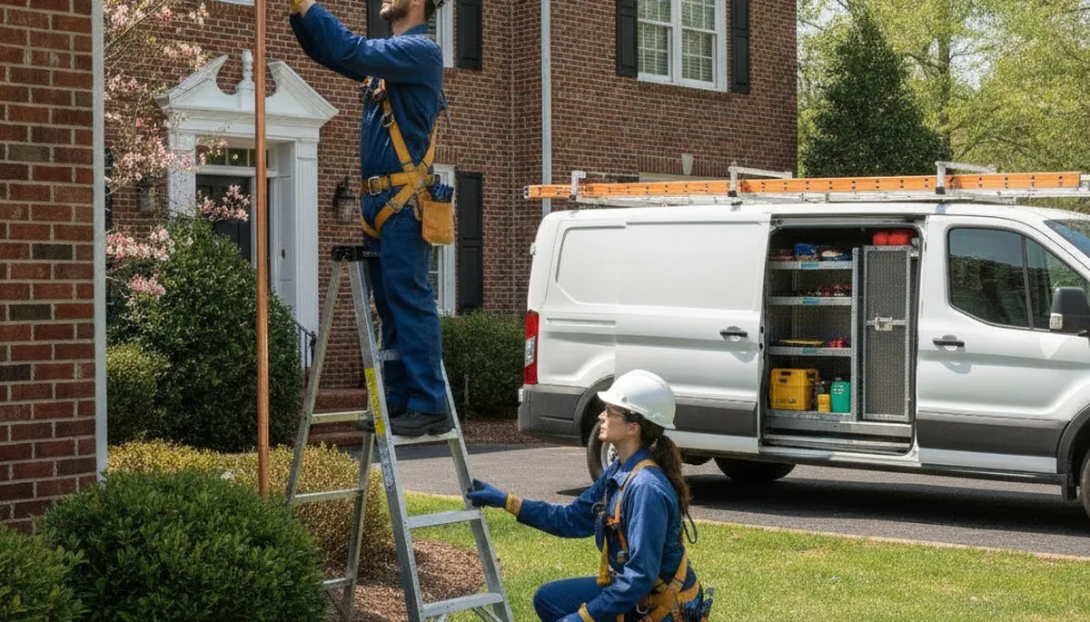 Plumber repairing a leak in Memphis, TN for emergency plumbing service