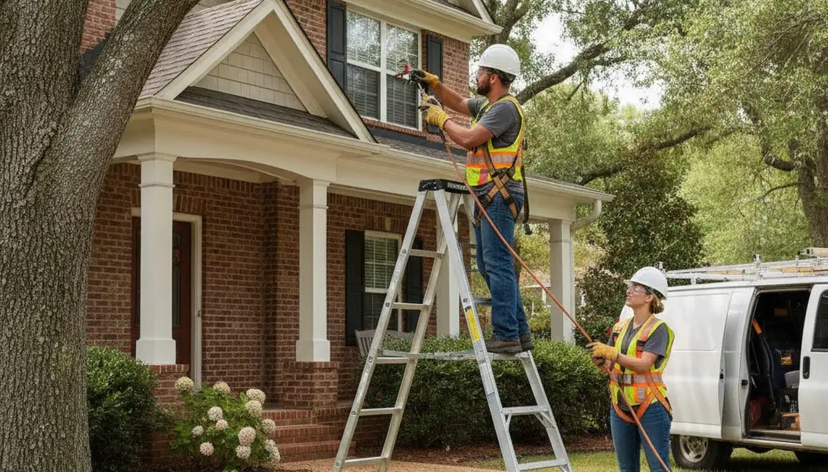 Memphis, TN emergency plumber repairing a plumbing leak for residential service