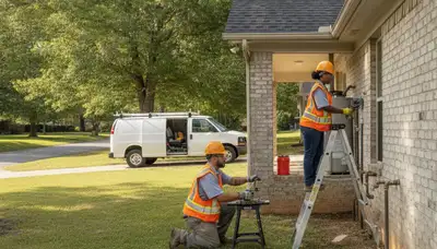 Memphis, TN emergency plumber repairing a leak with professional plumbing tools