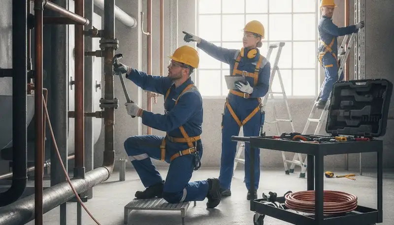 Memphis, TN plumber repairing a residential pipe for emergency plumbing service