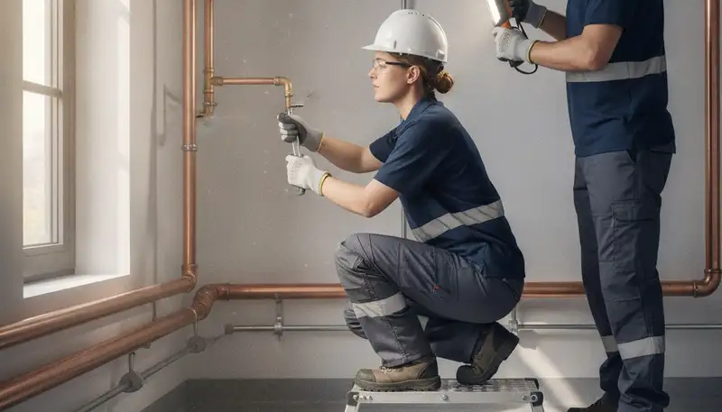Memphis, TN plumber repairing a home pipe for emergency plumbing service