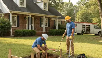Memphis, TN emergency plumber repairing a leak for fast residential plumbing service
