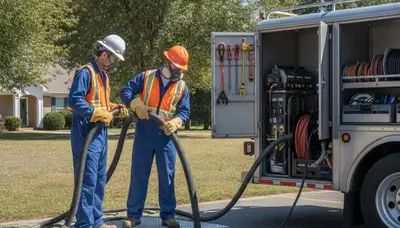 Septic tank cleaning service in Memphis, TN for residential plumbing maintenance