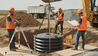 Septic tank installation in Memphis, TN for residential plumbing repair by On Call Plumbers