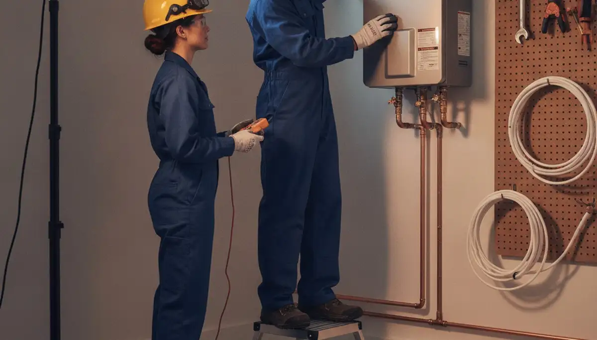 Tankless water heater installation in Memphis, TN by On Call Plumbers