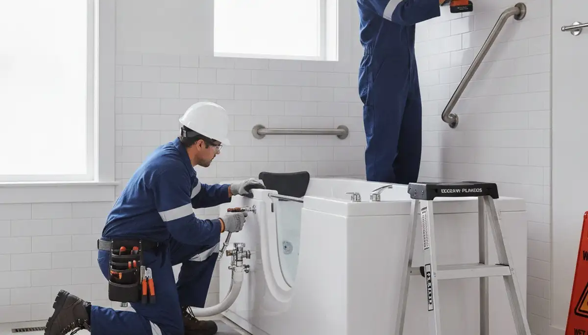 Walk-in tub installation for Memphis, TN home safety and comfort by On Call Plumbers